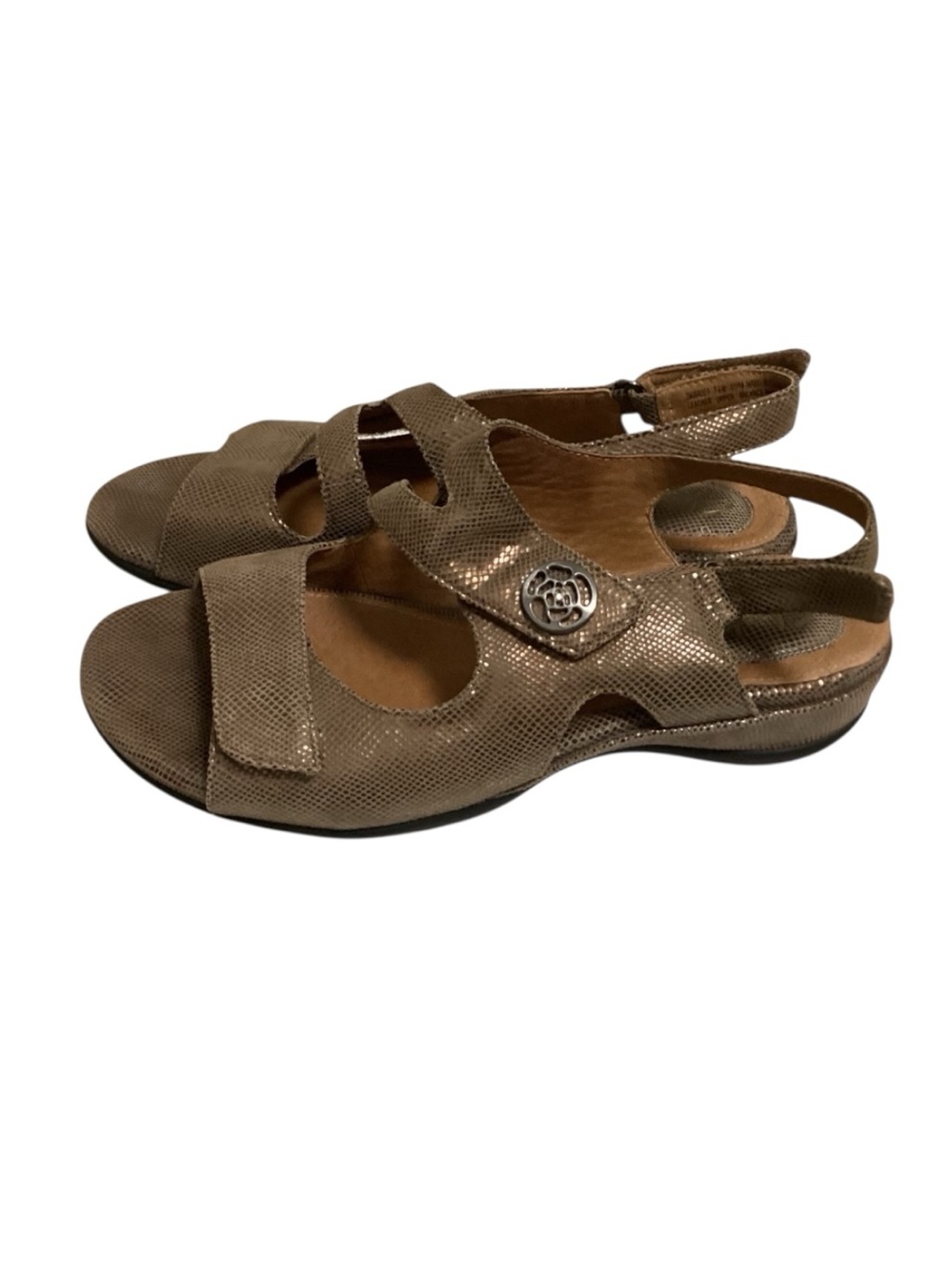 Clarks Artisan Metallic Tiffani Slingback Leather Sandal Ladies size 7.5